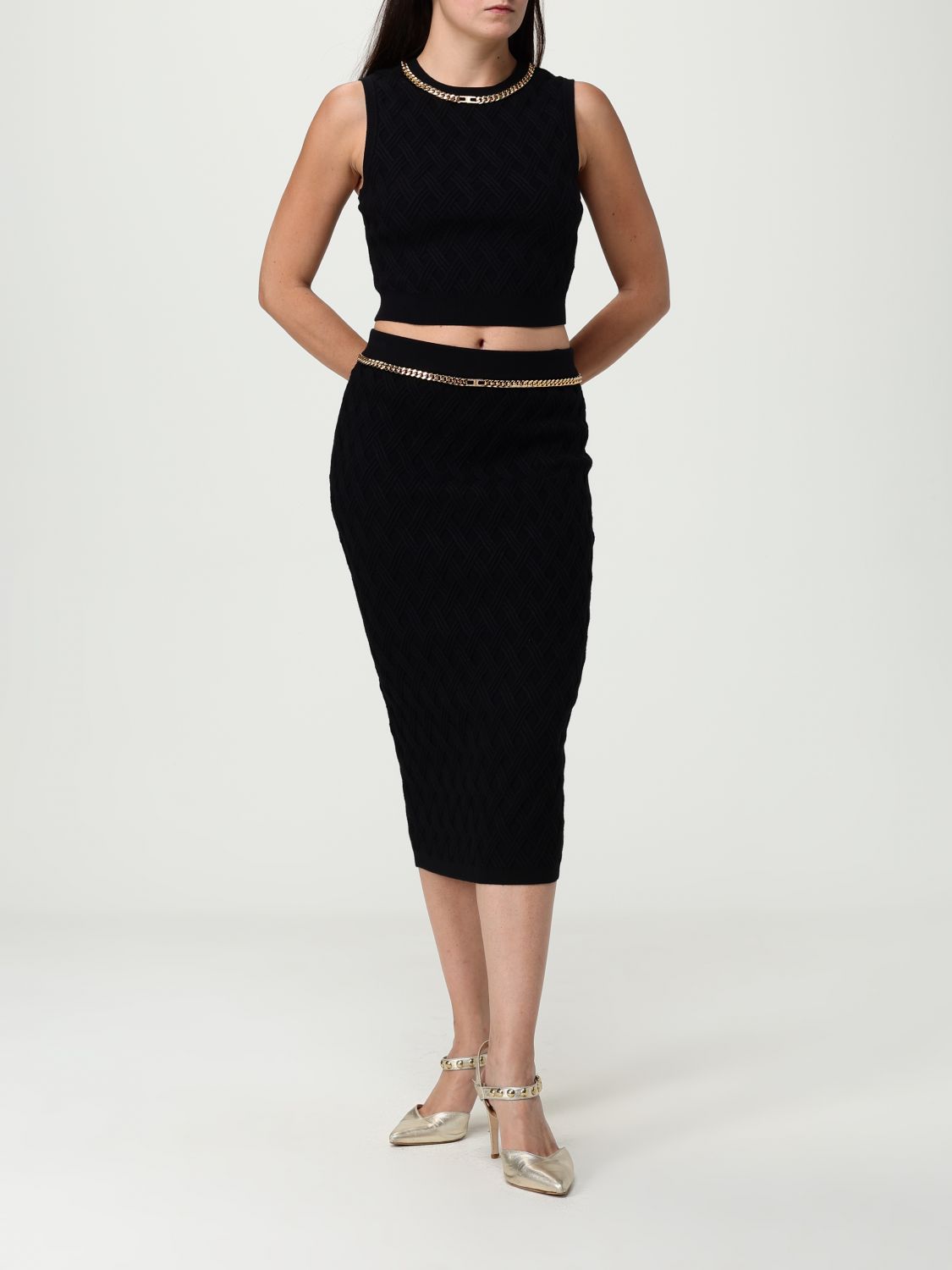 Skirt Woman color Black