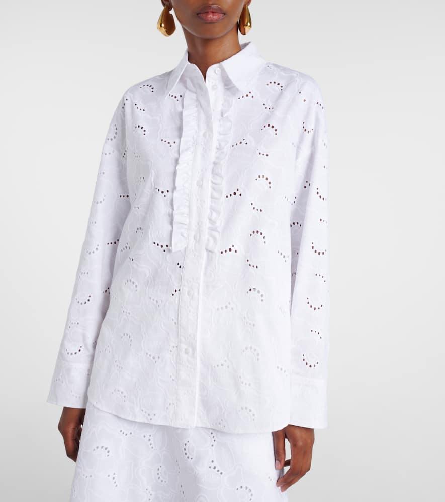 Summer Blossom broderie anglaise shirt