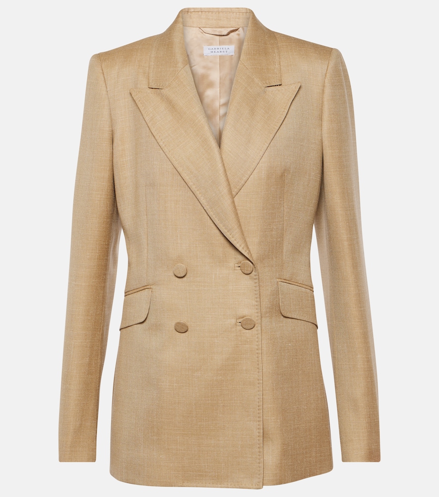 Wool, silk and linen blazer