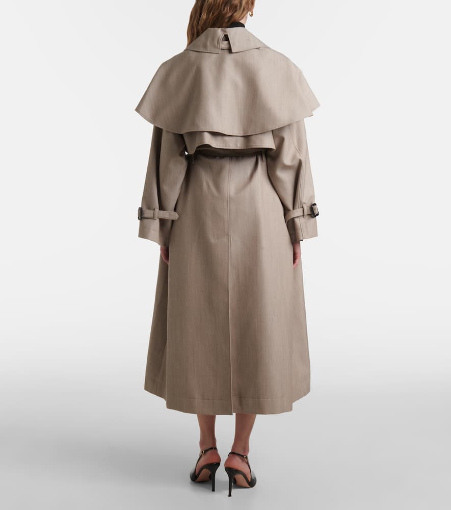 Billie virgin wool trench coat
