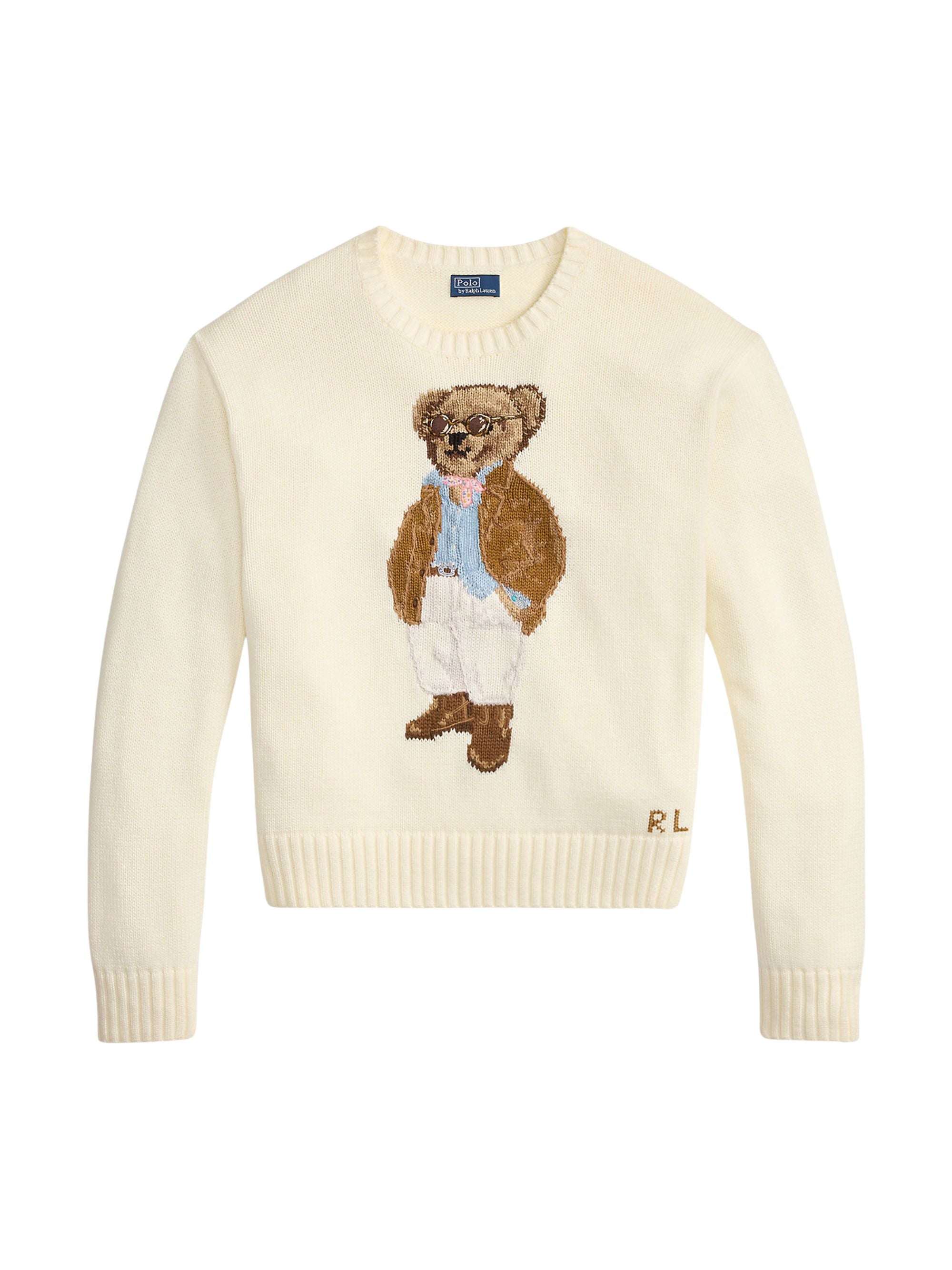 Women's Relaxed Fit Polo Bear Sweater