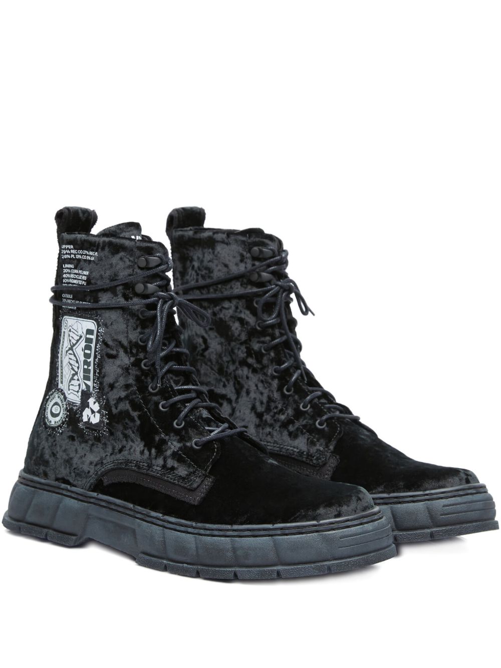 Virón velvet boots - Black