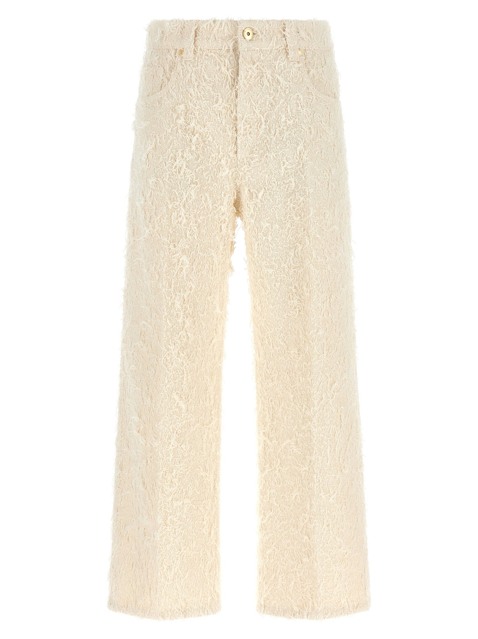 Contemporary Square Trousers — Ivory