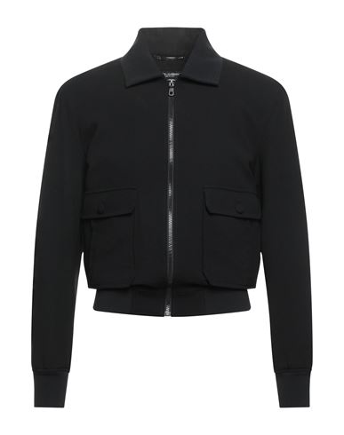 Man Jacket Black Size 34 Virgin Wool, Polyamide, Elastane