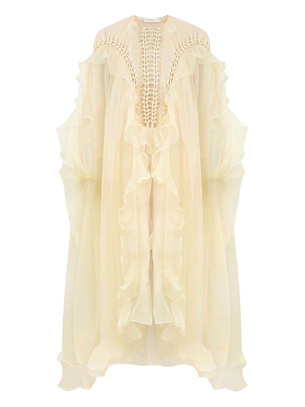 Billow asymmetric dress - Yellow