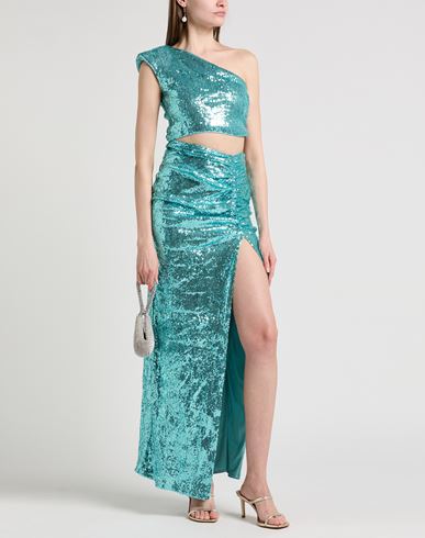 House Of Amen Woman Maxi dress Turquoise Size 4 Polyester