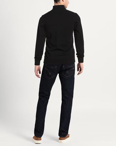 Man Turtleneck Black Size L Viscose, Acrylic, Polyamide