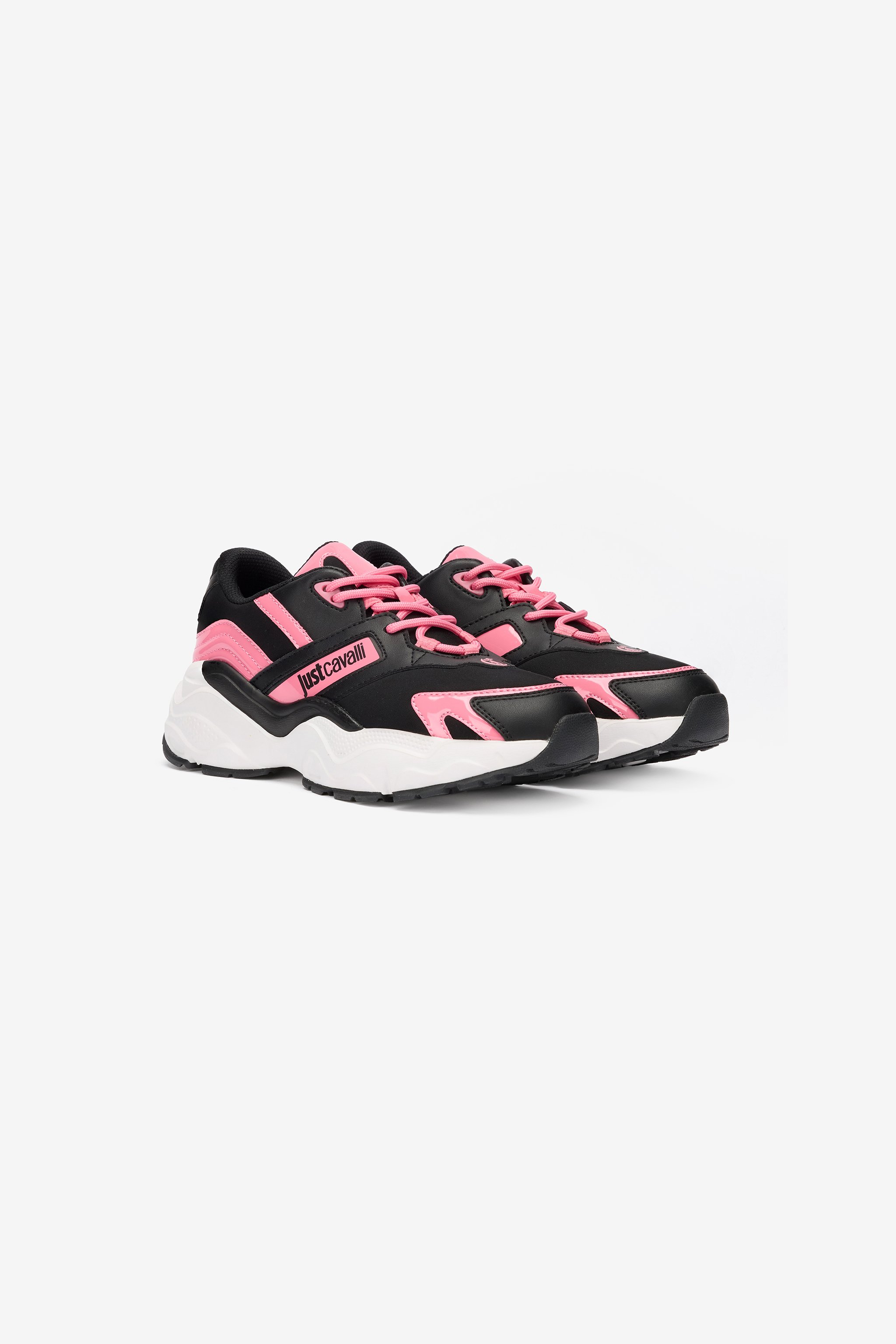 Pink And Black Chunky Sneakers - Female Low