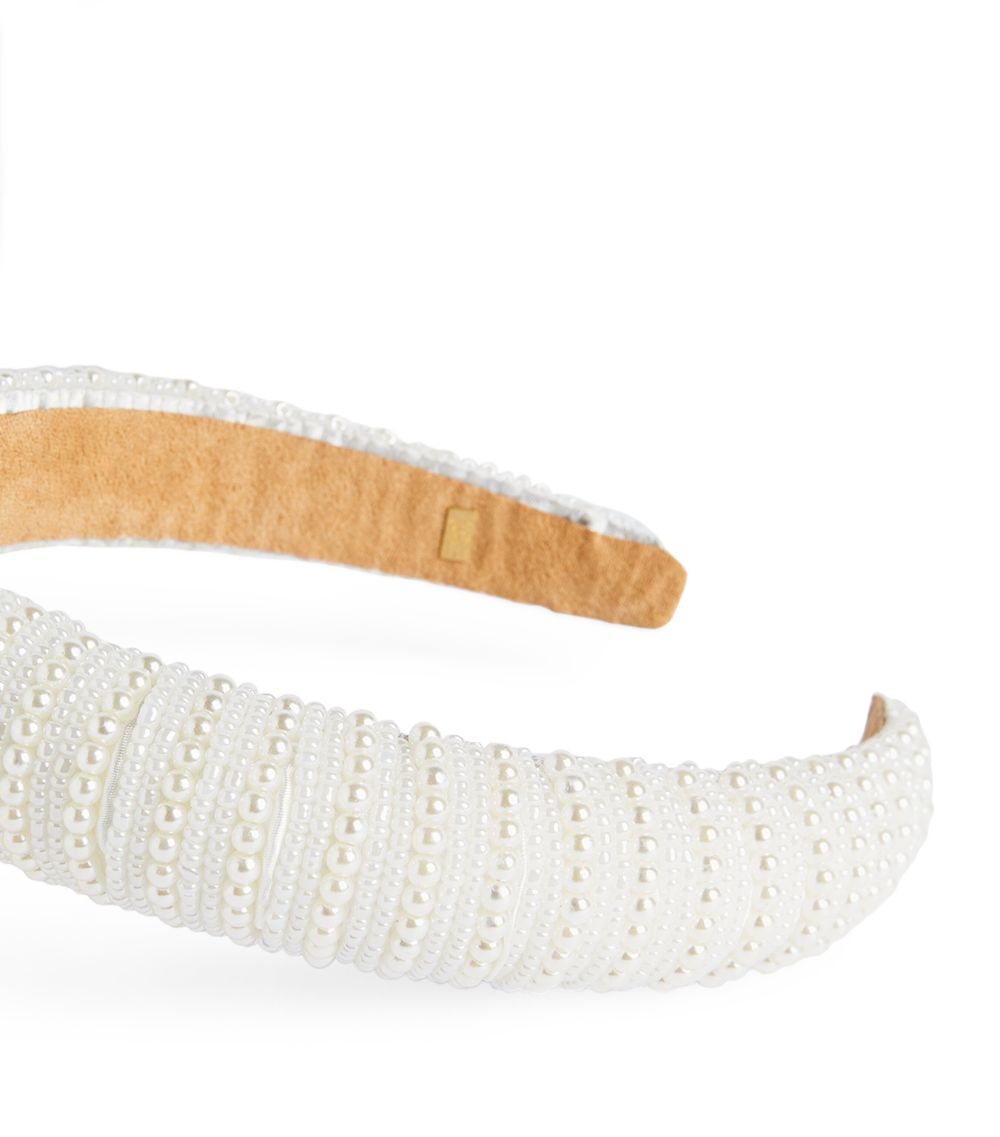 Faux Pearl-Detail Headband