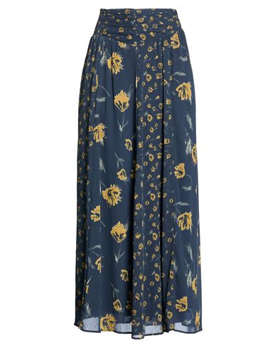 Woman Maxi skirt Navy Size 4 Polyester