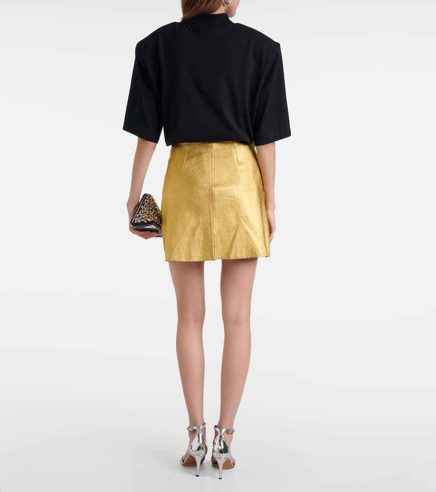 Lucie 22 leather miniskirt