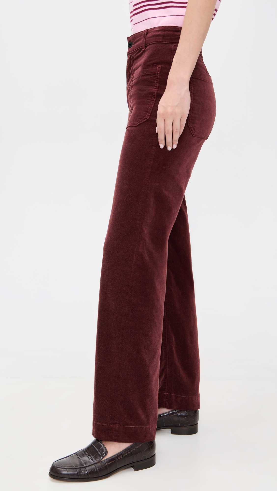 Sailor Velvet Pants Black Cherry
