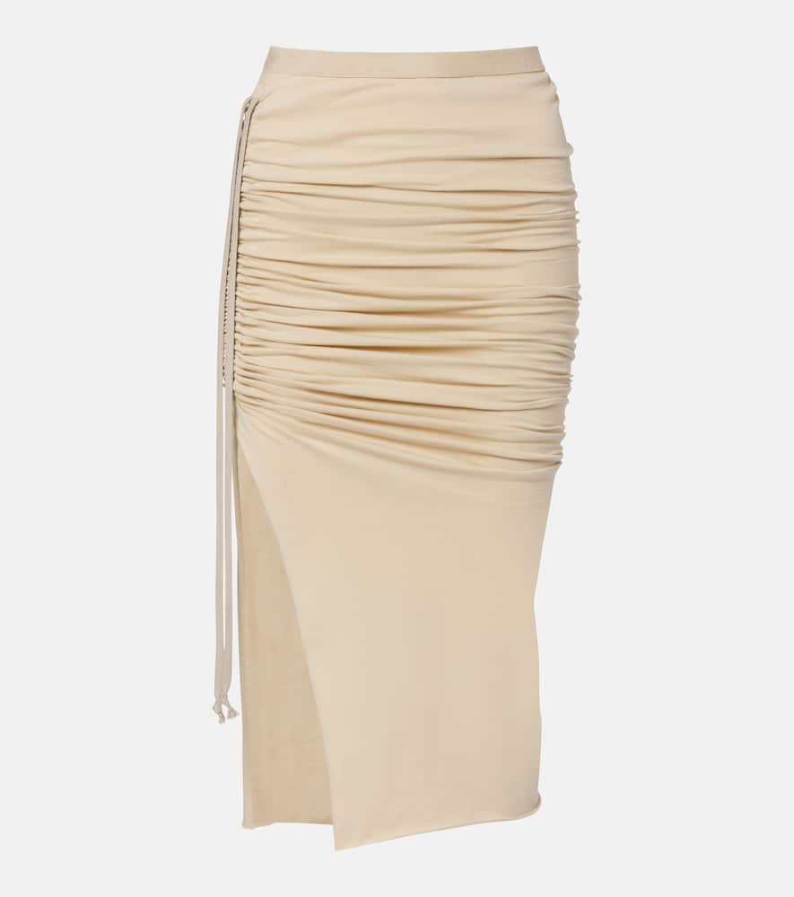 DRKSHDW Edfu cotton jersey midi skirt