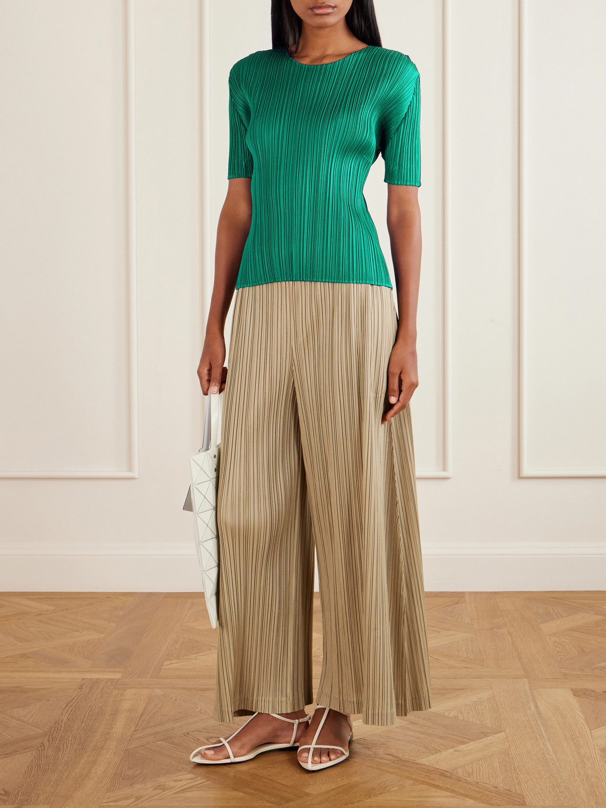 Plissé Shirt - Green