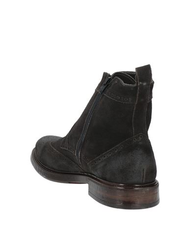 Man Ankle boots Dark brown Size 11 Leather