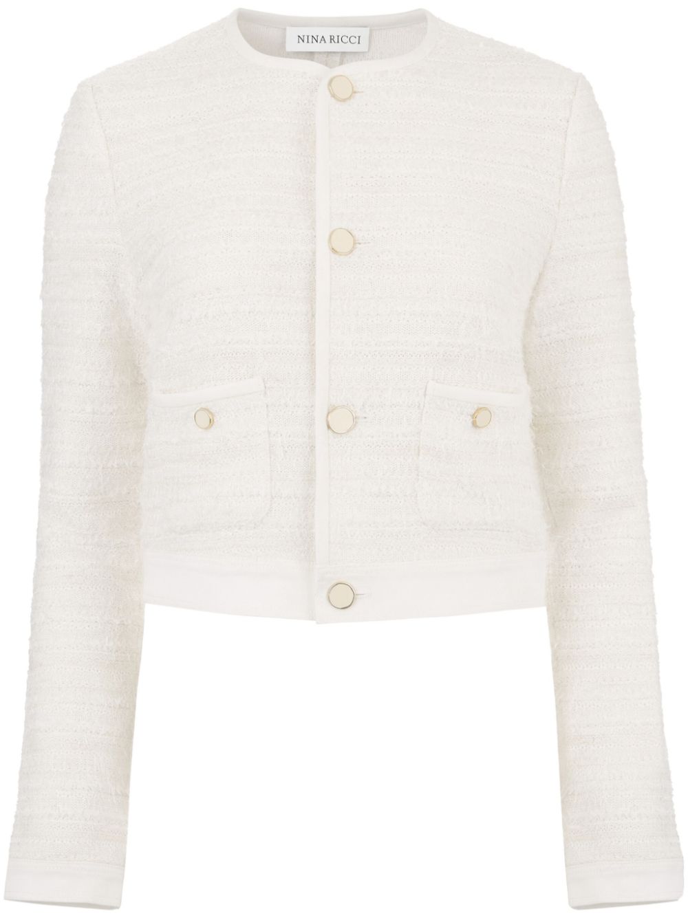 Tweed cardigan - White