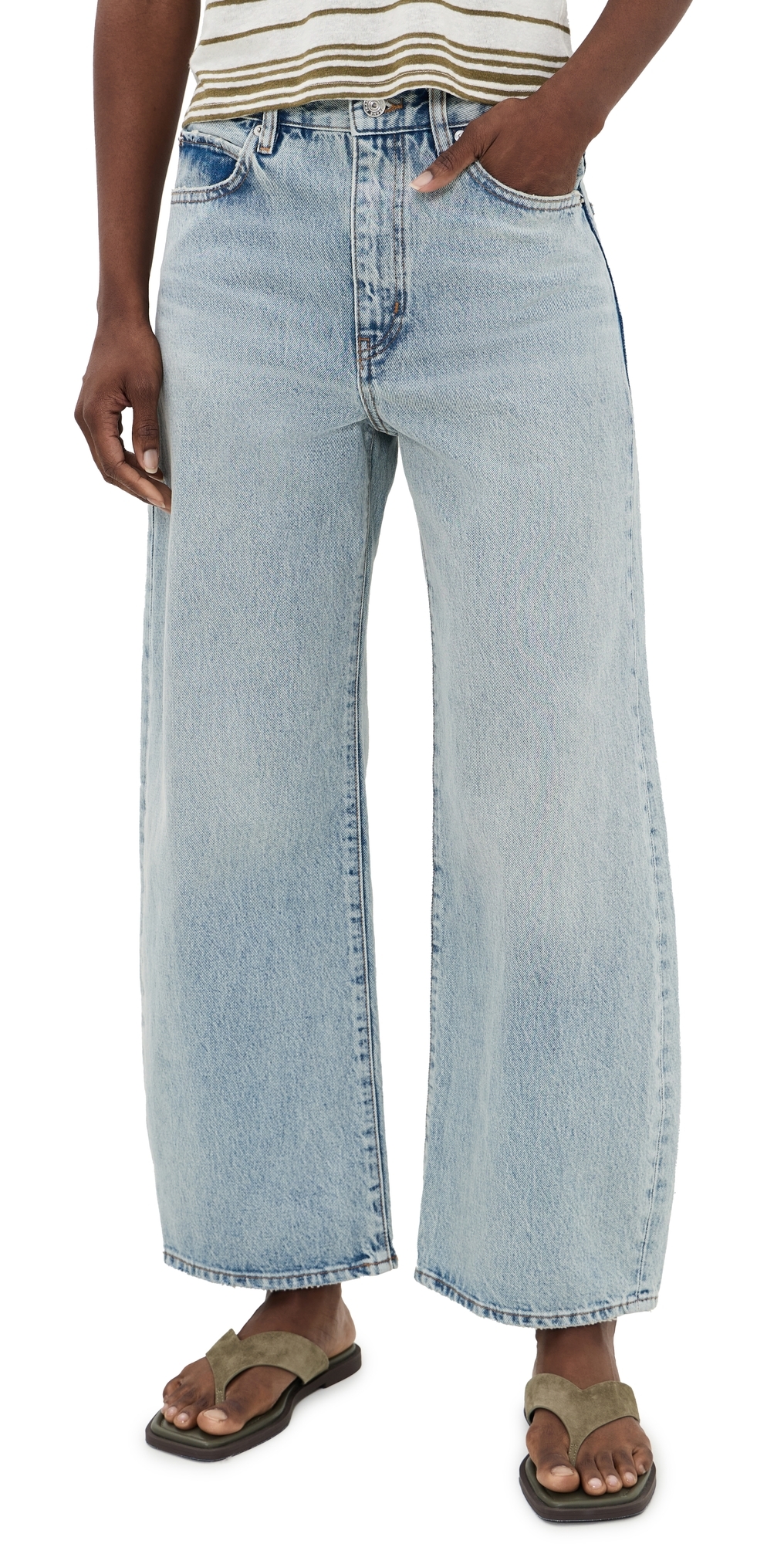 The Bow Crop Jeans Coastal