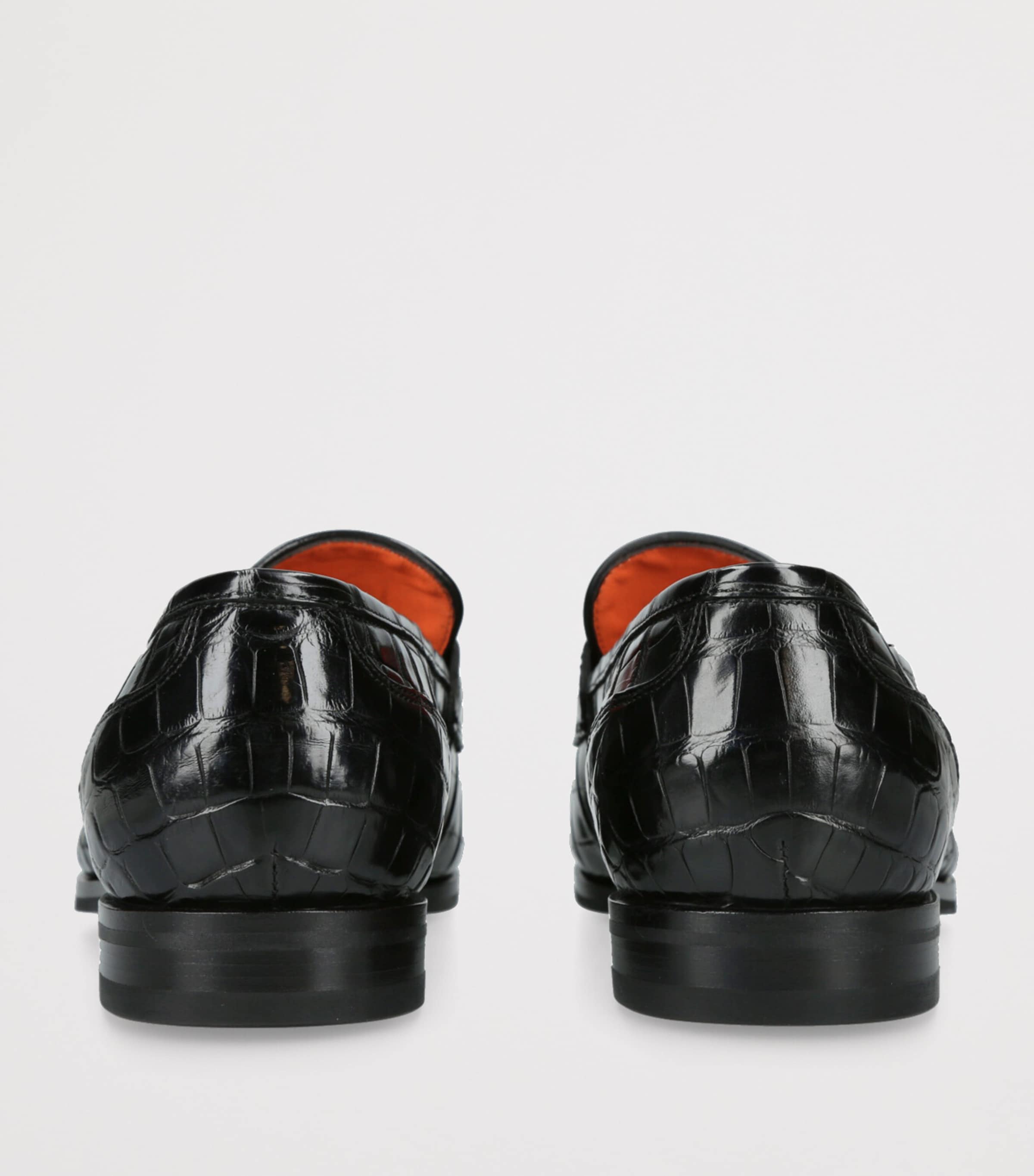 Crocodile Leather Derby Loafers
