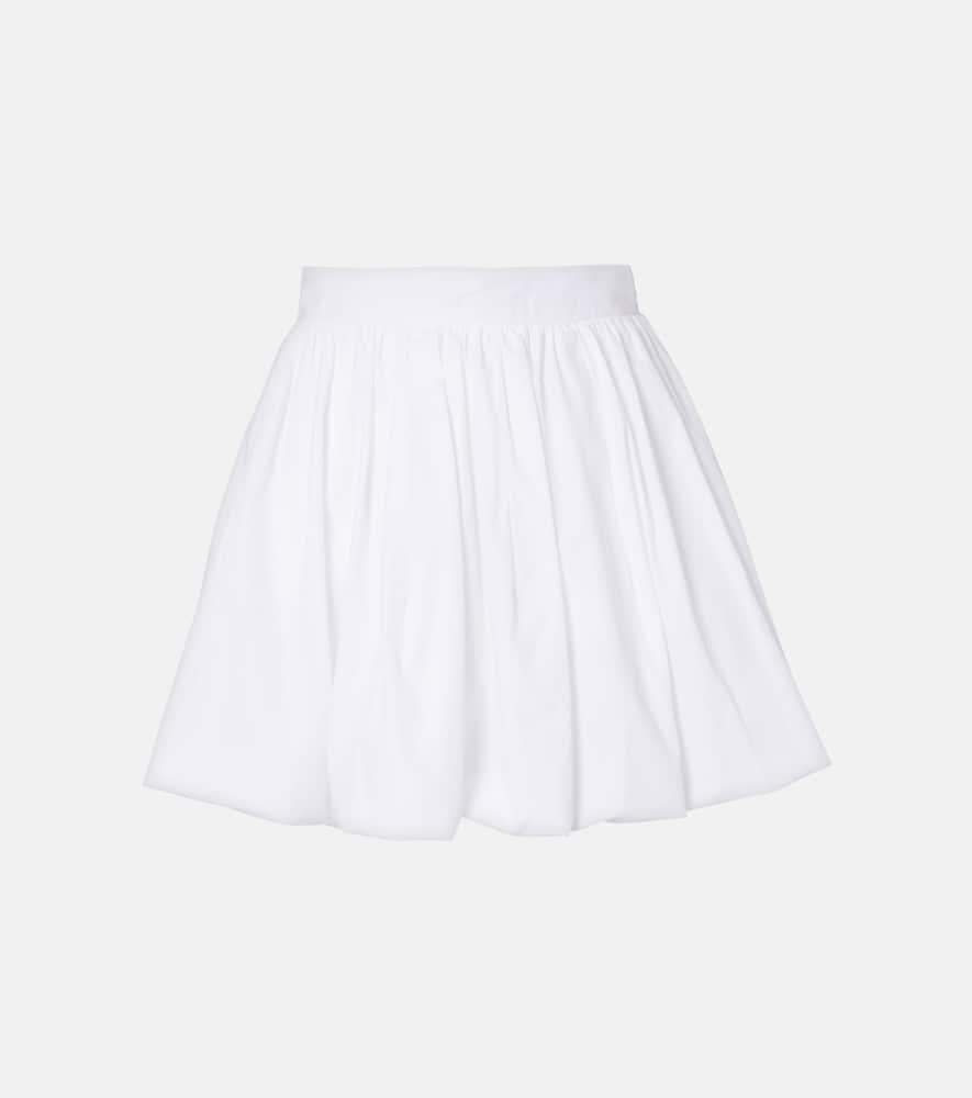 Cotton poplin miniskirt