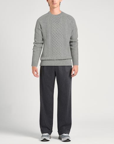 Man Sweater Light grey Size M Wool, Polyamide