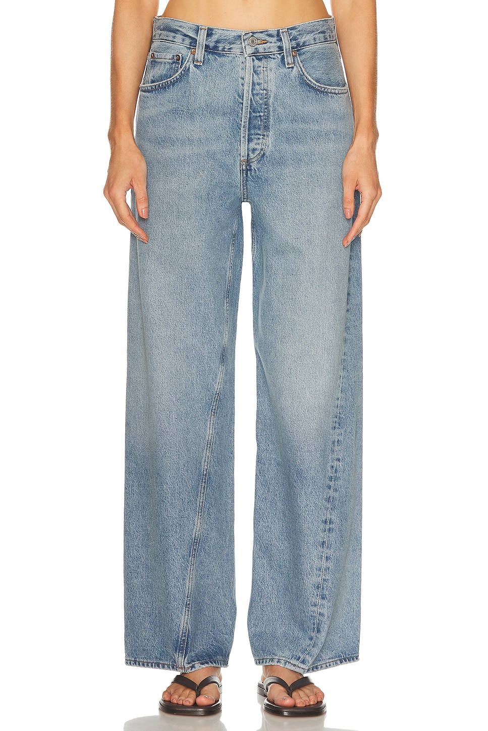 AGOLDE Twist Low Slung Baggy in Blue. - 26 also