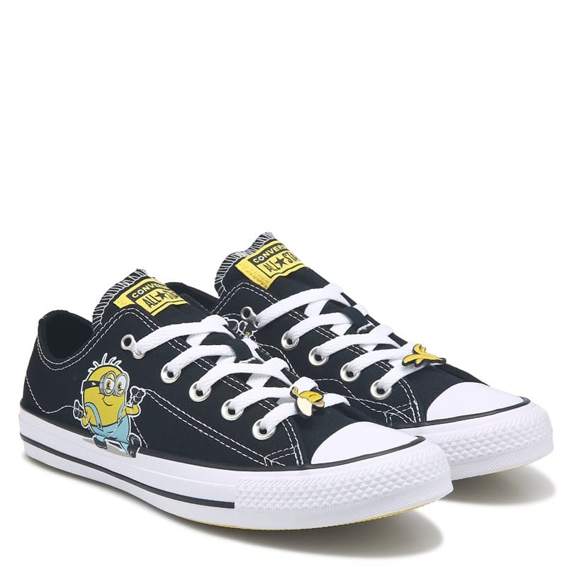 Chuck Taylor All Star Low Top Sneakers (Black/Minions)