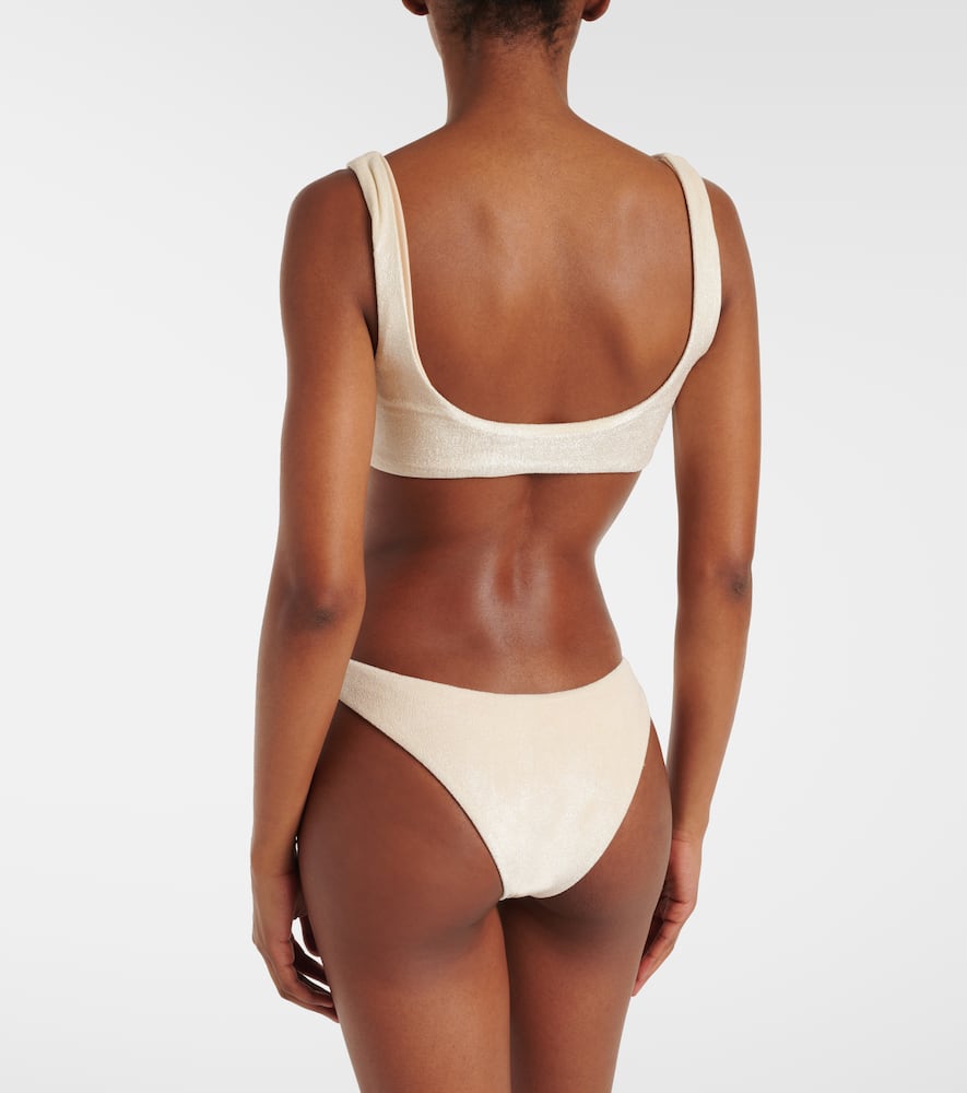Rounded Edges terry bikini top