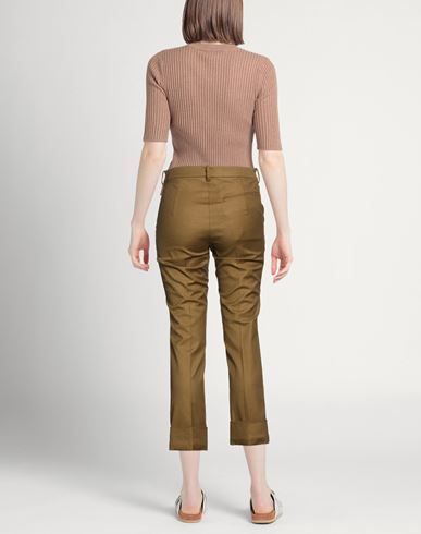 Woman Pants Khaki Size 6 Cotton, Wool, Polyamide, Elastane