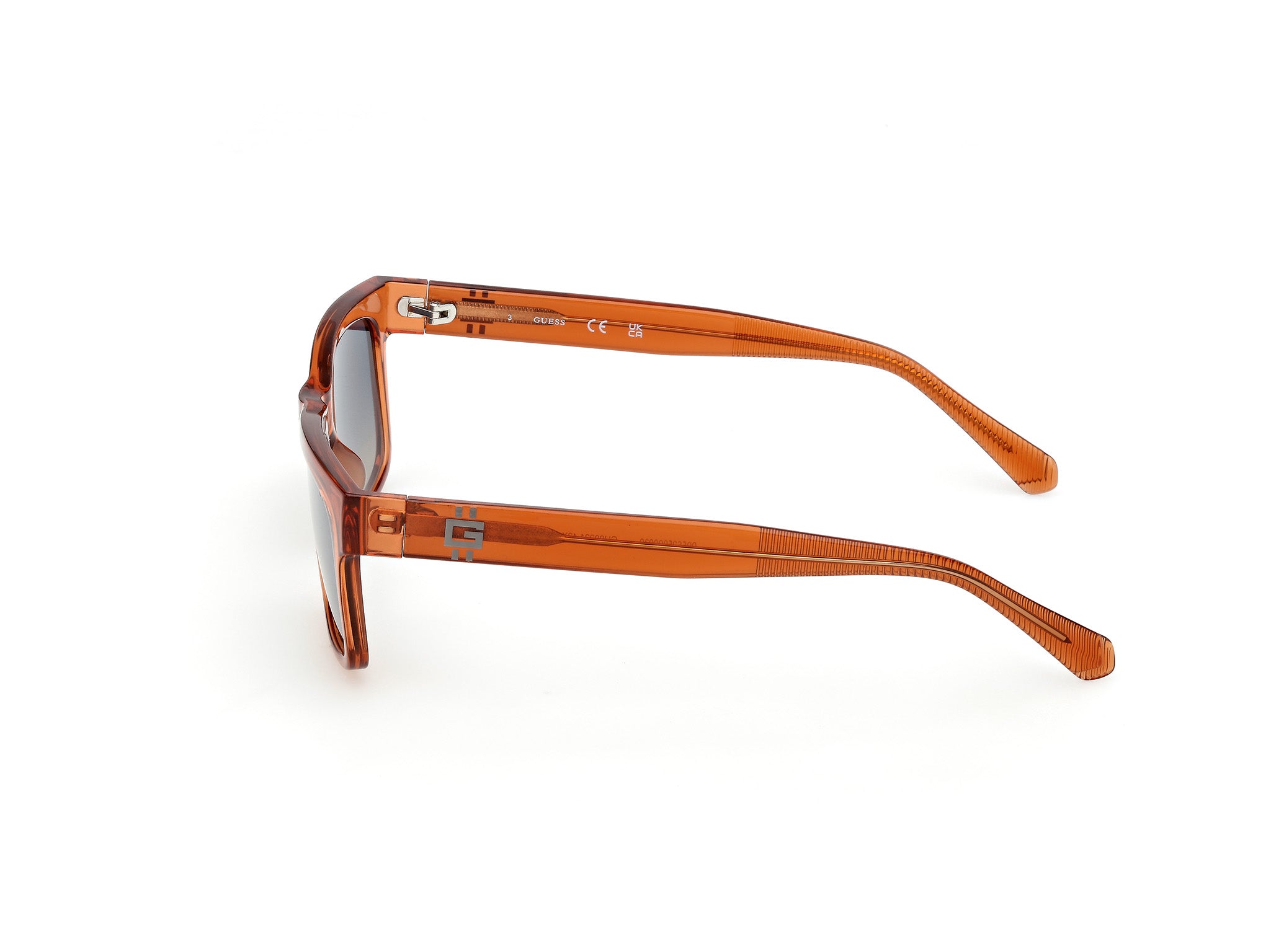 Guess Hombre Guess GU00221 42X Gafas de sol Inyectado Naranja Azul Cuadrada Norma