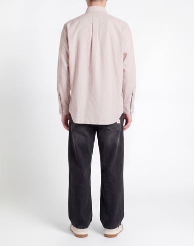 Man Shirt Beige Size L Cotton
