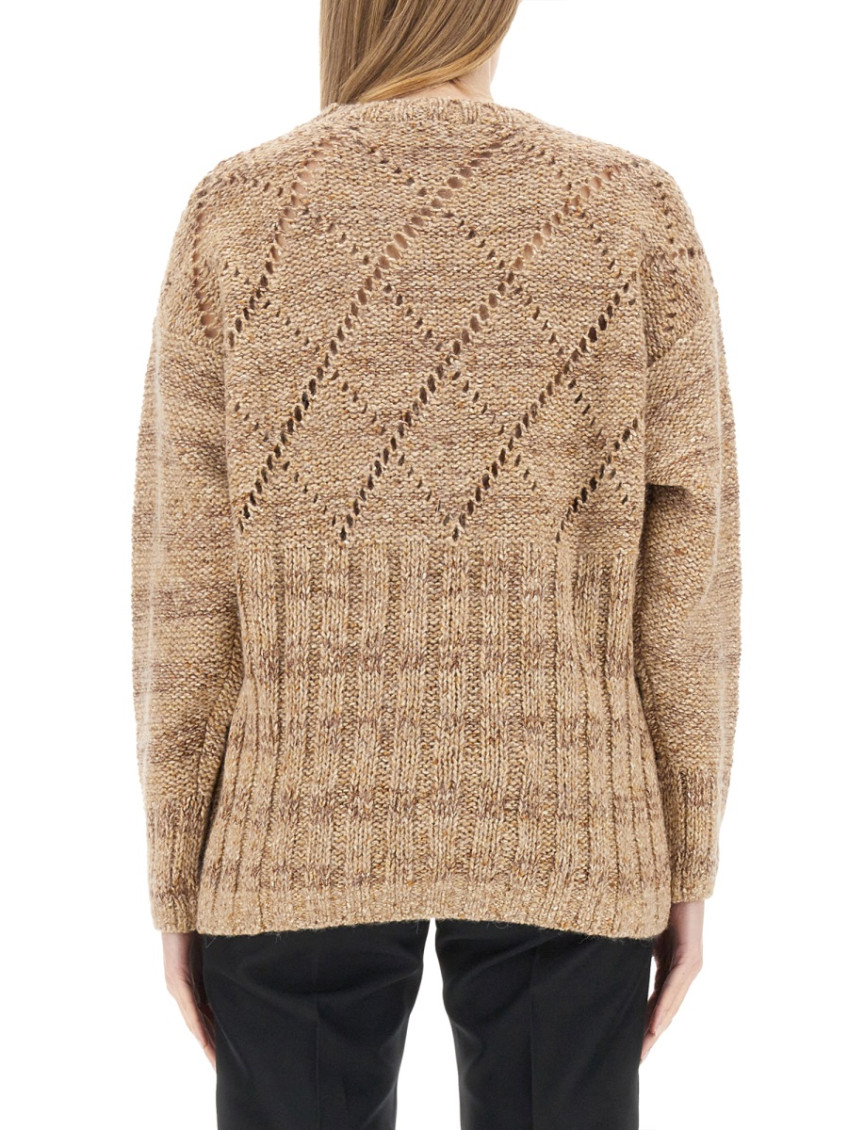 Cormio - oversize knitwear crew neck diamond pattern