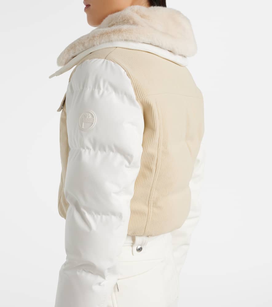 Karei corduroy-trimmed ski suit