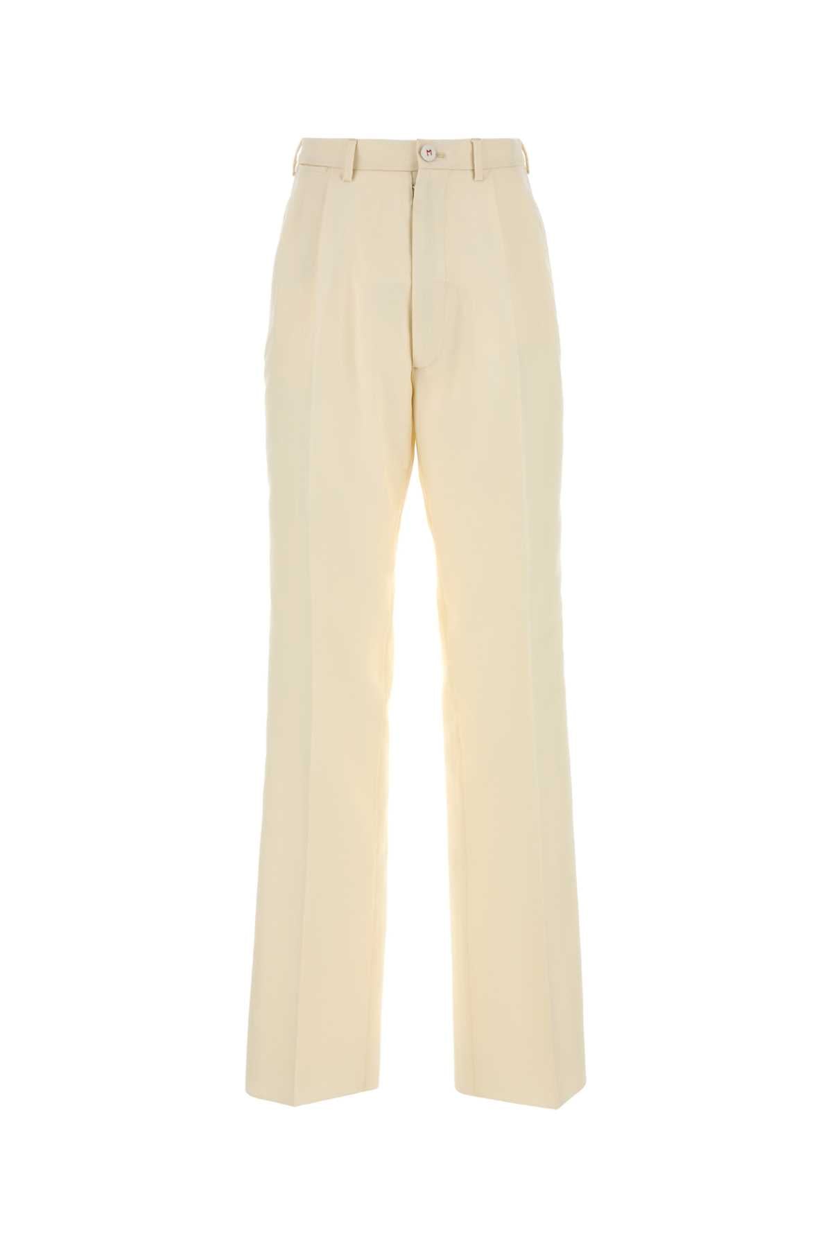 Mohair Blend Trousers — Beige