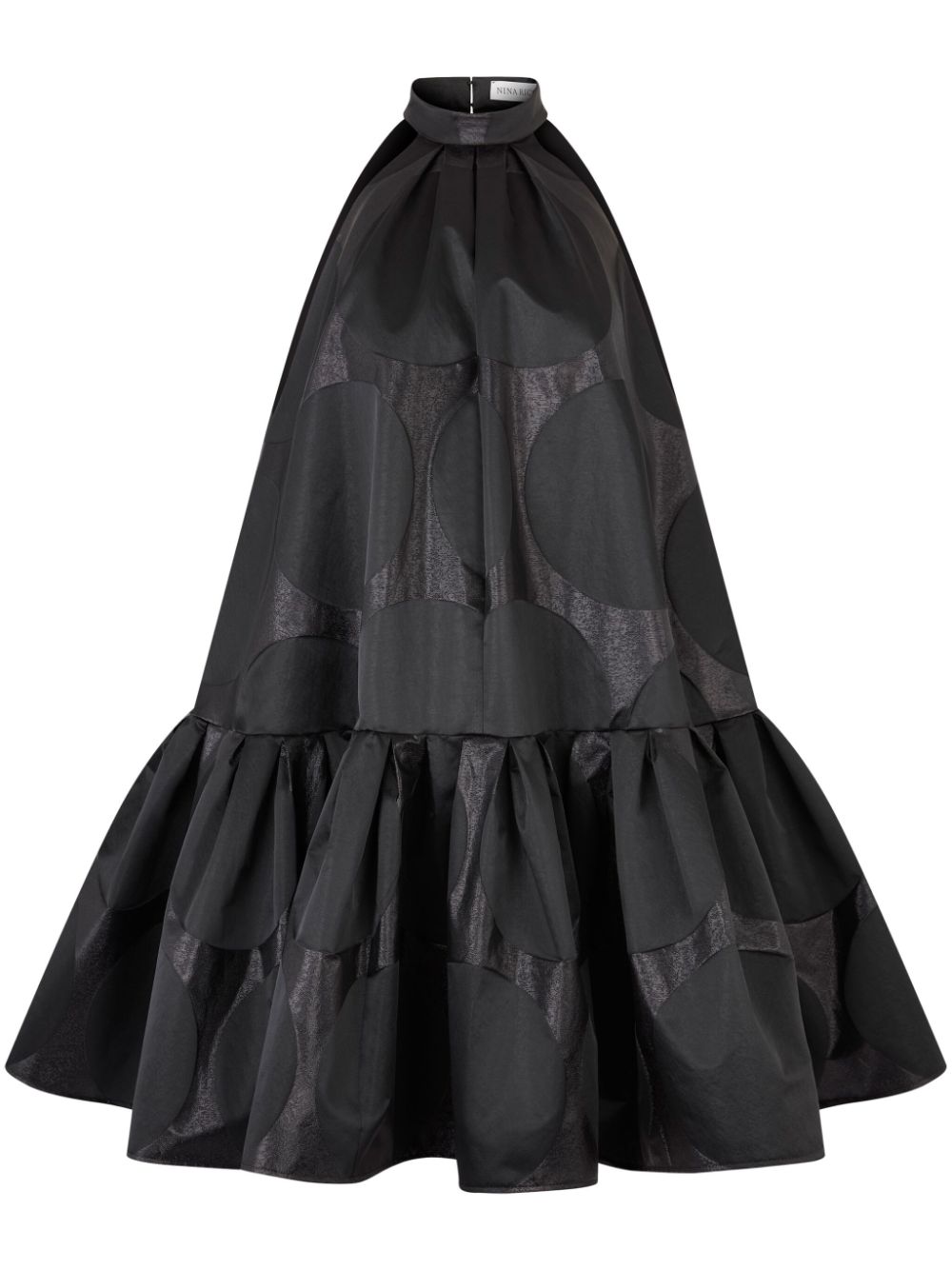 Peplum mini dress - Black