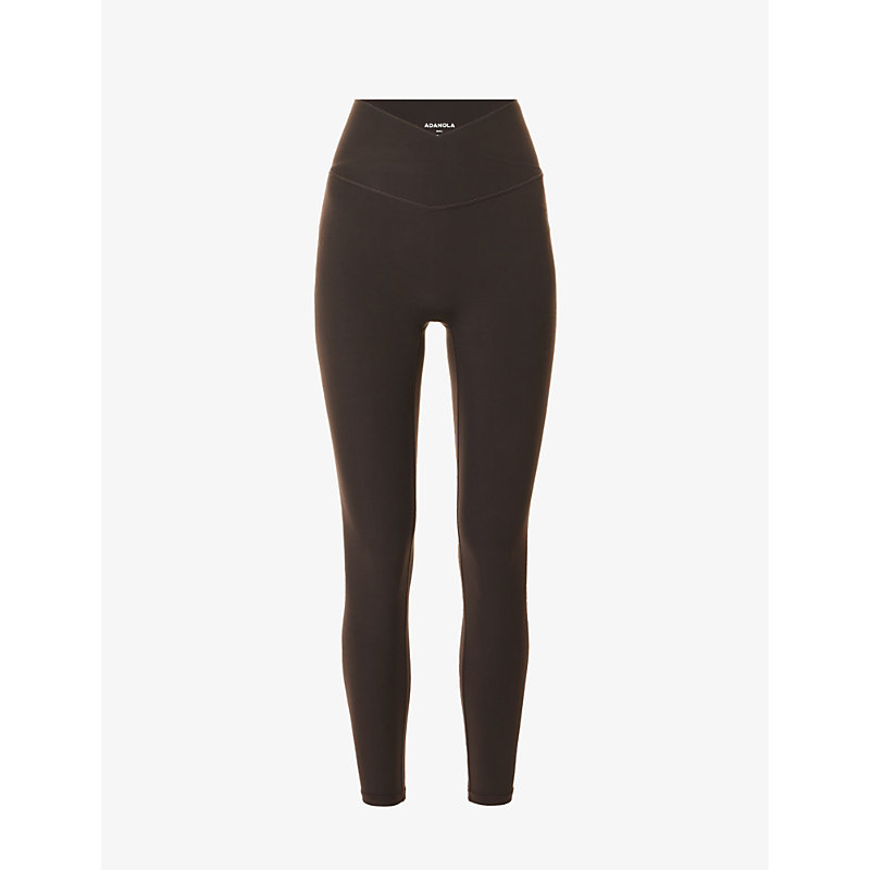 Womens Coffee Bean Ultimate Mid-rise Stretch-woven Leggings 