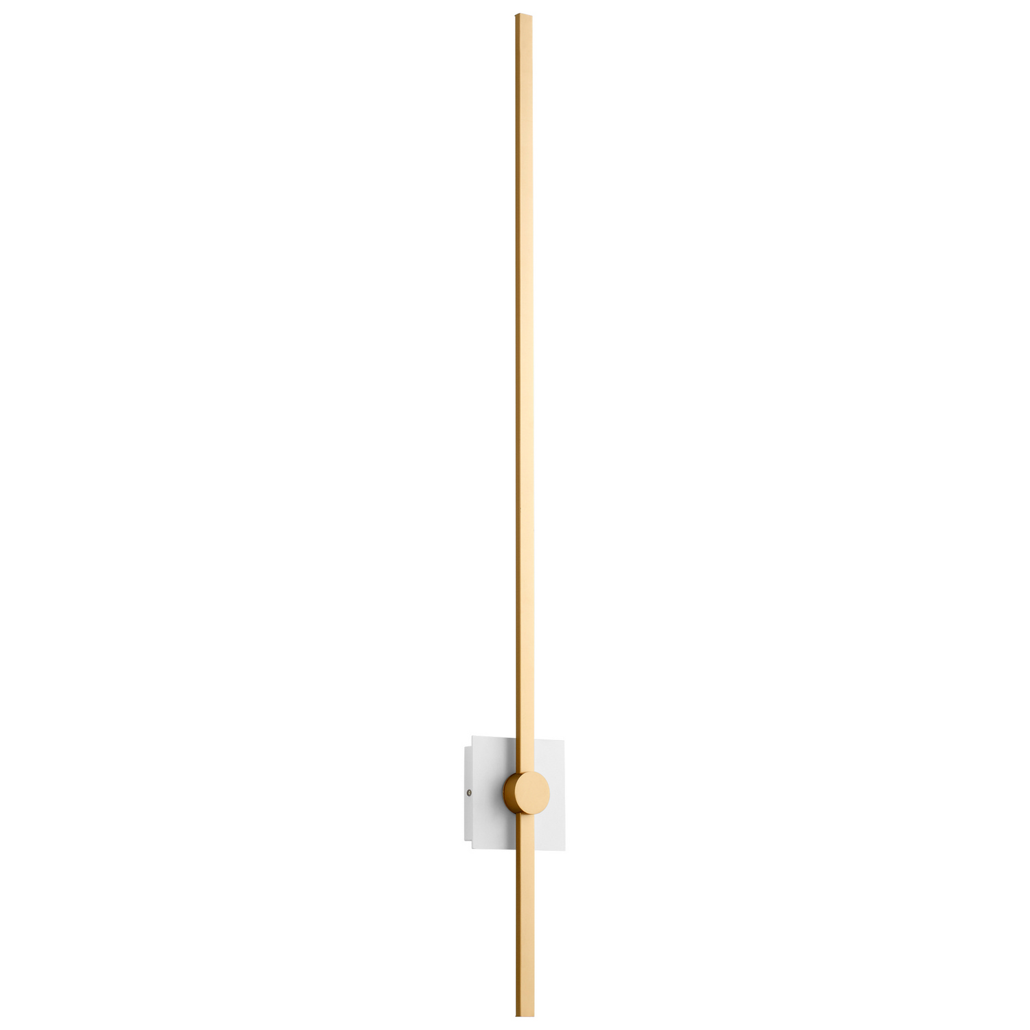 White W Industrial Brass LED Wall Sconce from the Zora Collection