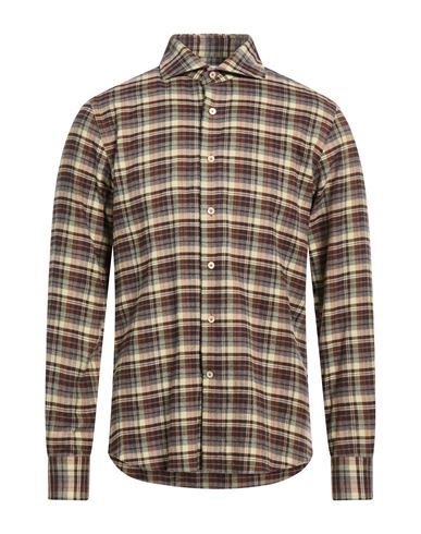 Man Shirt Brown Size 15 ¾ Cotton