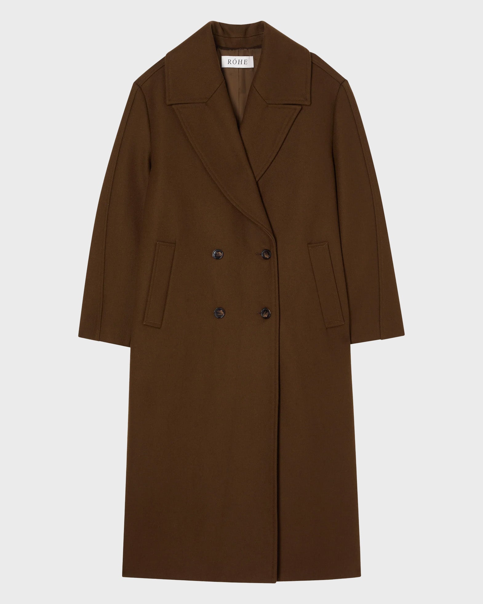Róhe Coat Oversized Double Breasted Oliv