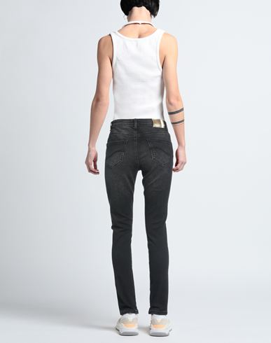 Woman Jeans Black Size 32 Cotton, Elastane