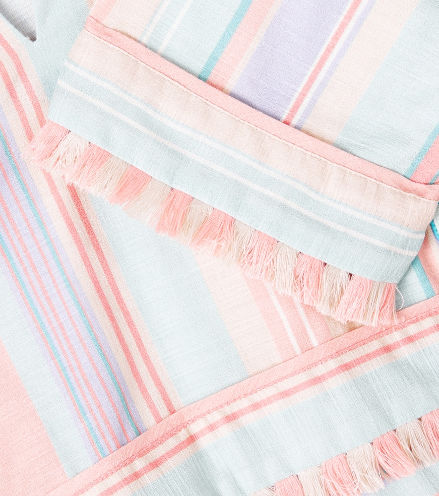 Cascadian striped hooded top