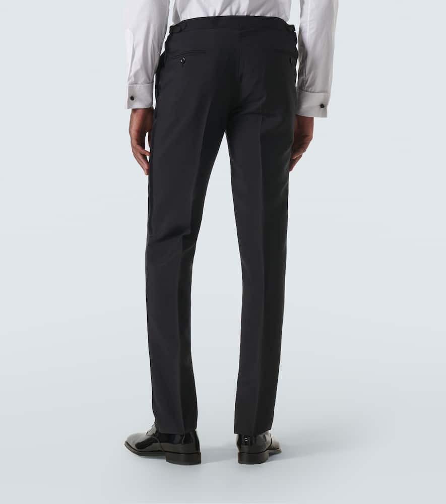Wool tuxedo pants