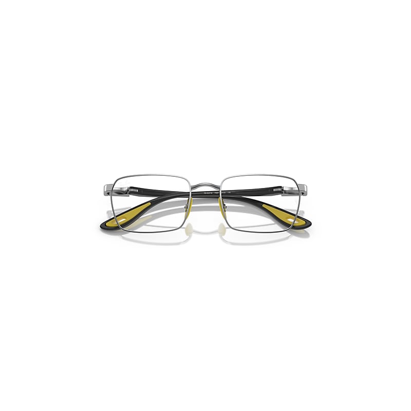 Ray-Ban Rb6507m Optics Scuderia Ferrari Collection Eyeglasses Grey Frame Clear Lenses Polarized