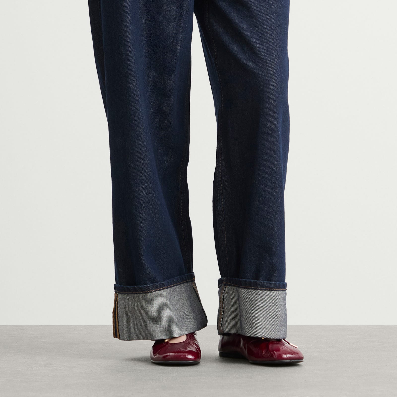Women's Rosalind Burgundy Patent Leather Ballet Flats in Onix Burgundy