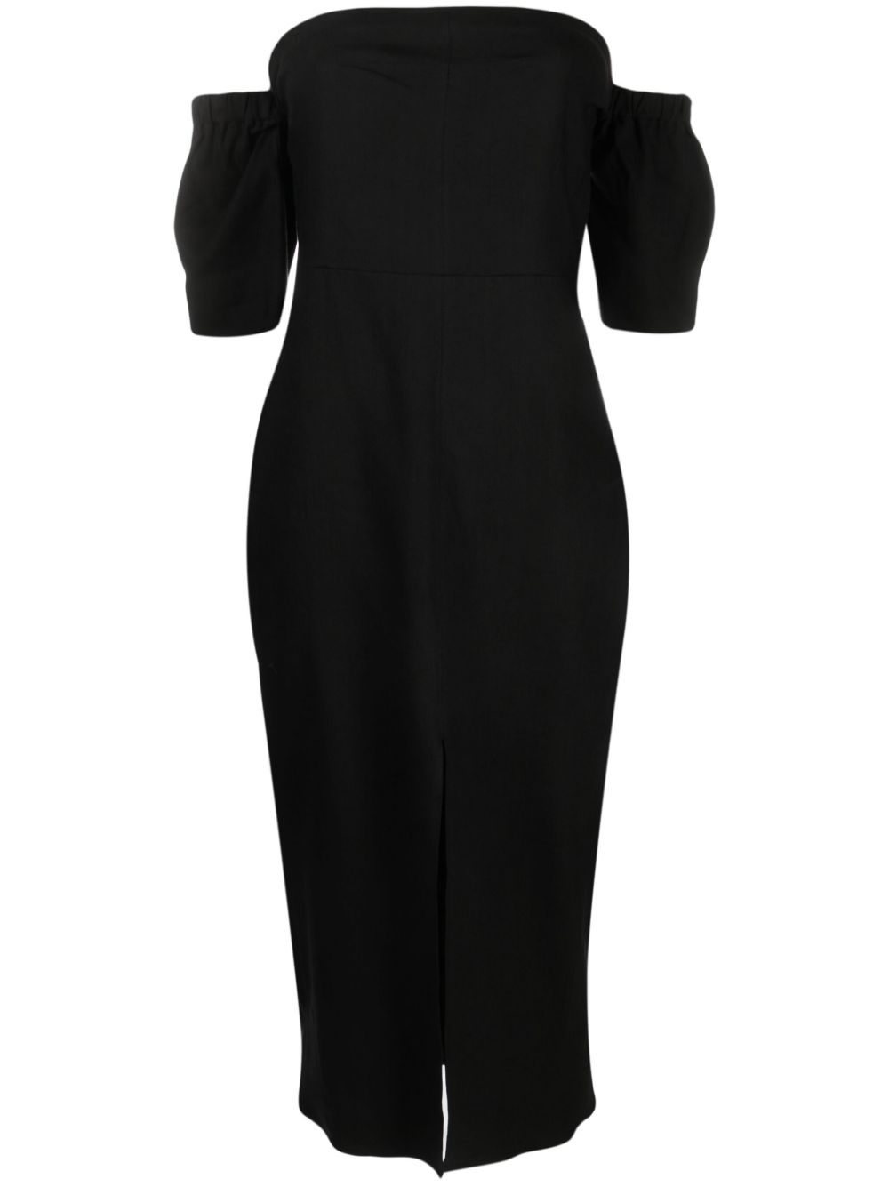 Stony off-shoulder midi dress - Black