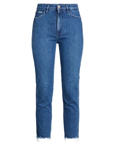 Woman Jeans Blue Size 26 Cotton, Elastane