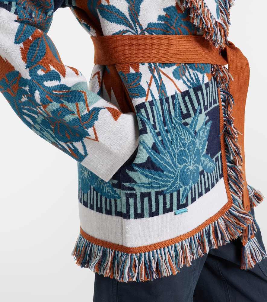 Island Soul jacquard wool cardigan