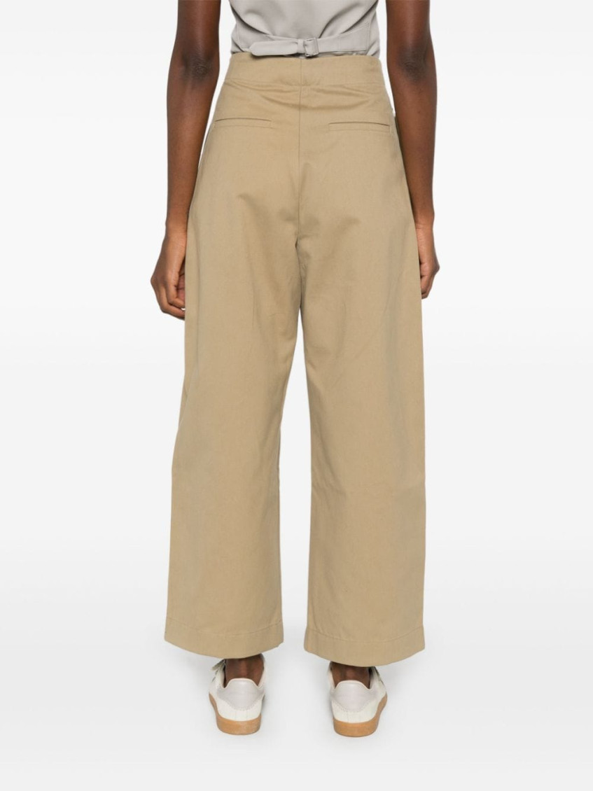 Cotton Wide-leg Trousers