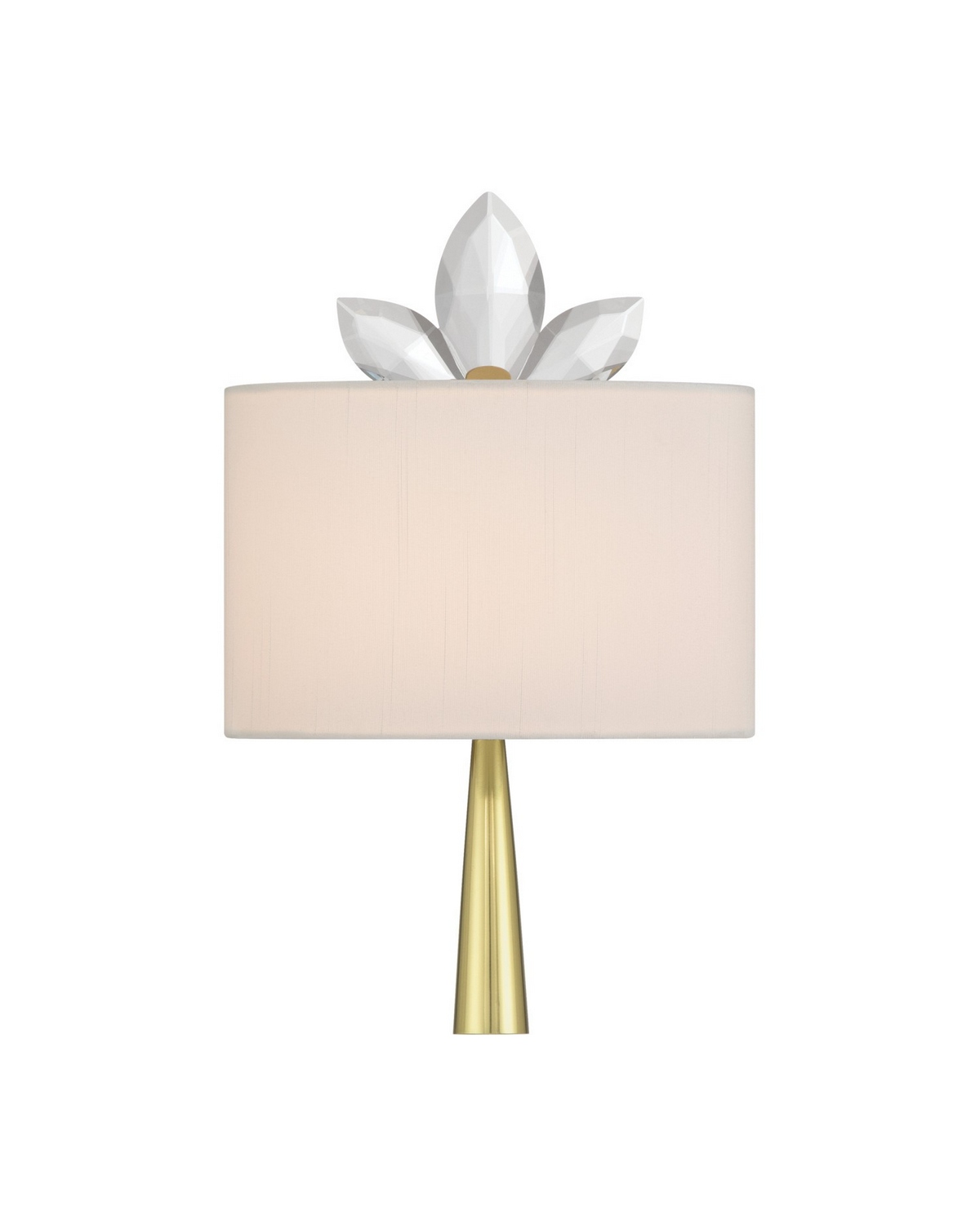Clear Brass Wall Sconce from the Trillium Collection