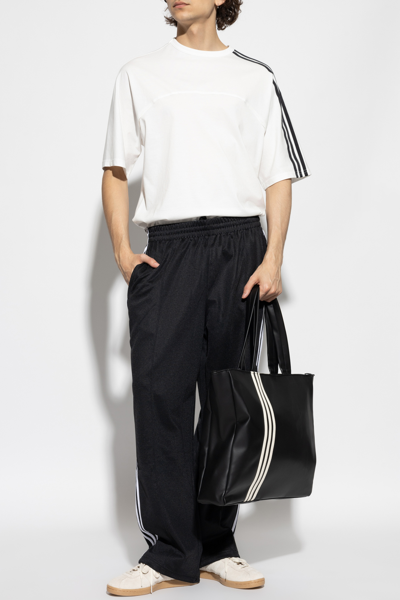 Straight-leg Sweatpants, Men's, Black