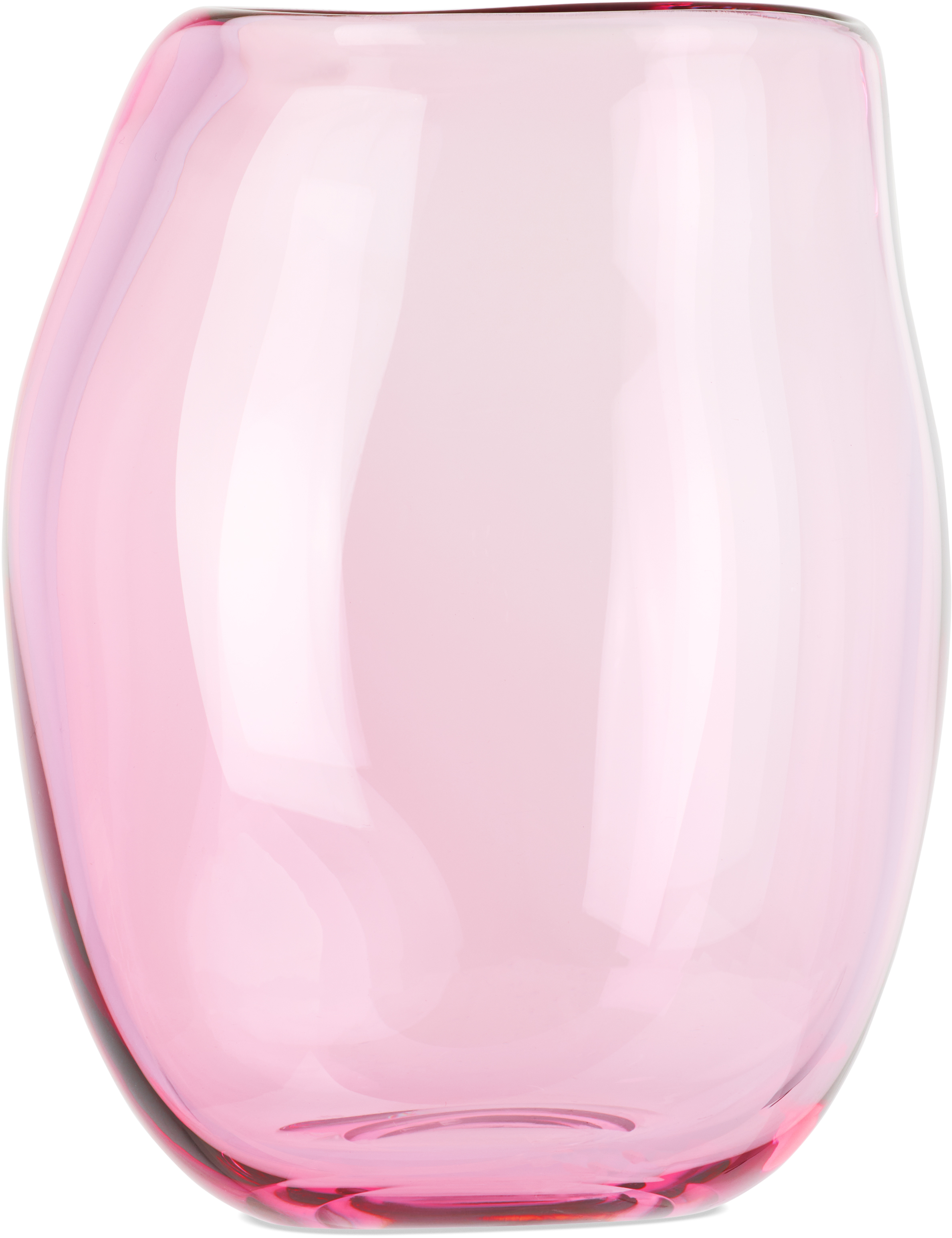 Pink Addled Short Glass